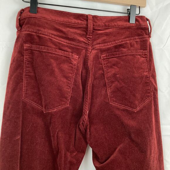 Banana Republic Womens Burgundy Red Skinny Corduroy Pants Size 29S Mid Rise - Picture 7 of 10